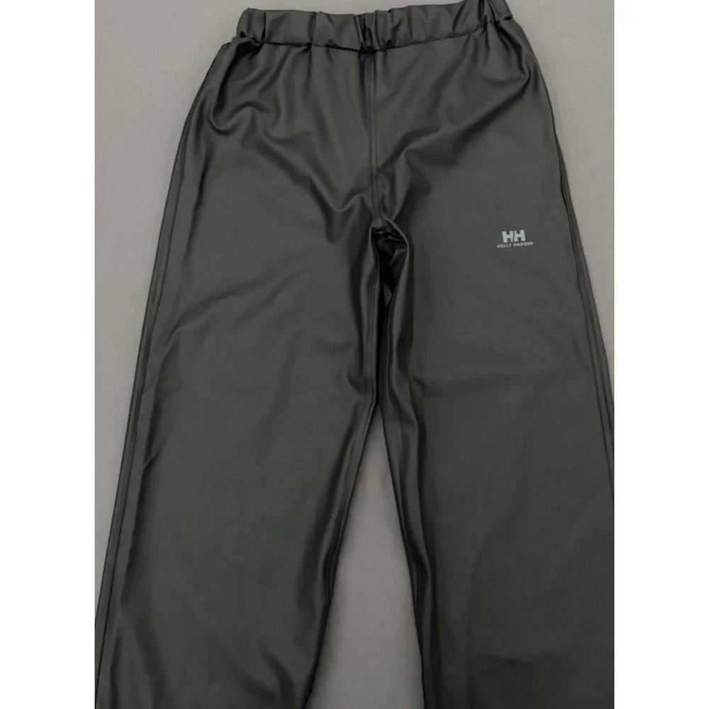Helly Hansen Rain Pants Size 152/12 Black Voss Waterproof Junior Youth Outdoors